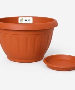 أصيص 60 سم بني اللون