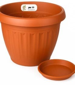 أصيص 30 سم بني اللون